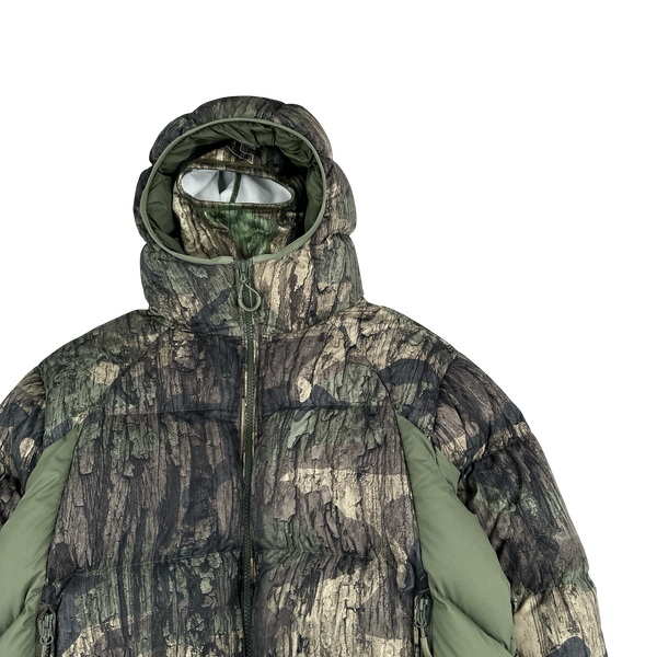 Palace 2024 Real Tree Camo Matte Pertex Down Filled Balaclava Puffer Jacket - Medium