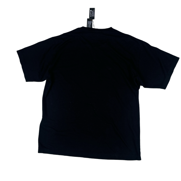 Stone Island Black Stone Reflective Fading Compass Logo T Shirt - Large