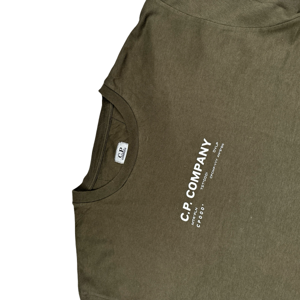 CP Company Metropolis Khaki Graphic T Shirt - XL