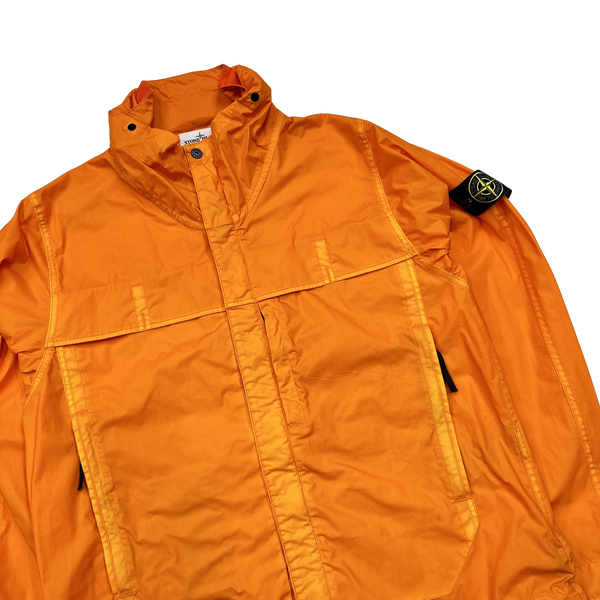 Stone Island 2014 Orange Mussola Gommata Jacket - Large
