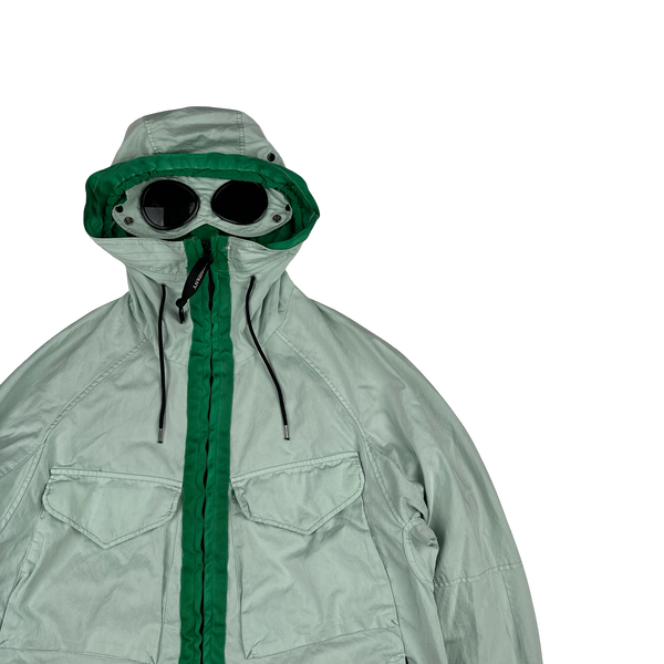 CP Company Mint Green Raso-CP Zipped Goggle Jacket - Medium