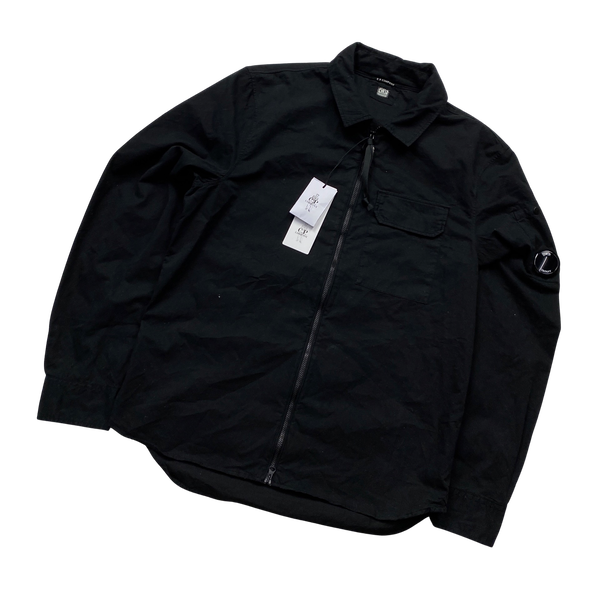 CP Company Black Cotton Overshirt - Medium