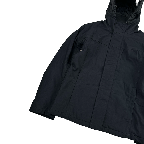 Prada Black Nylon Red Tab Thick Padded Jacket - Large