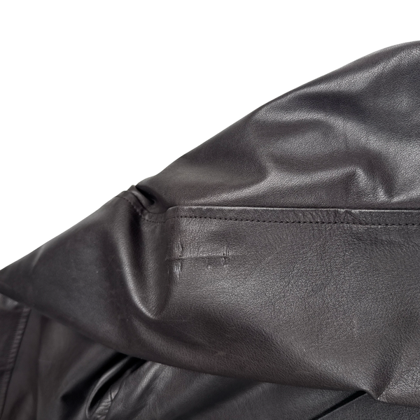 Louis Vuitton Vintage Leather Cashmere Liner Coat - Small
