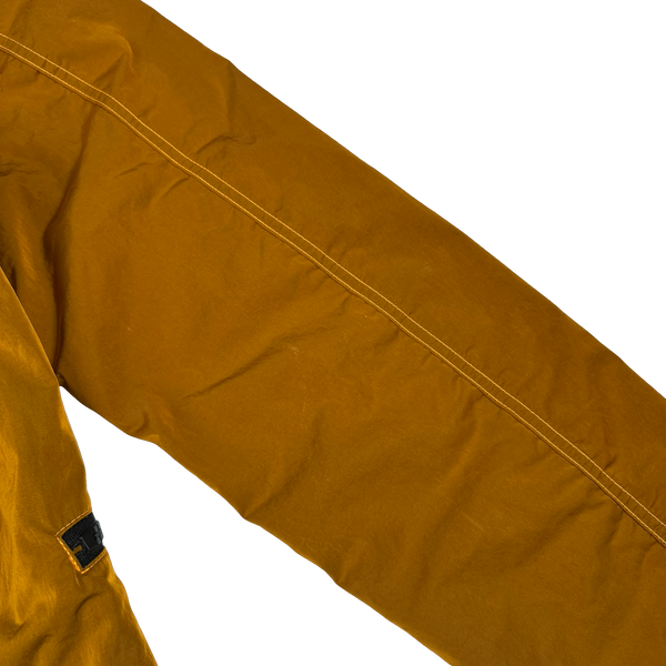 Stone Island 2017 Orange Nylon Metal Flock Hooded Jacket - Large
