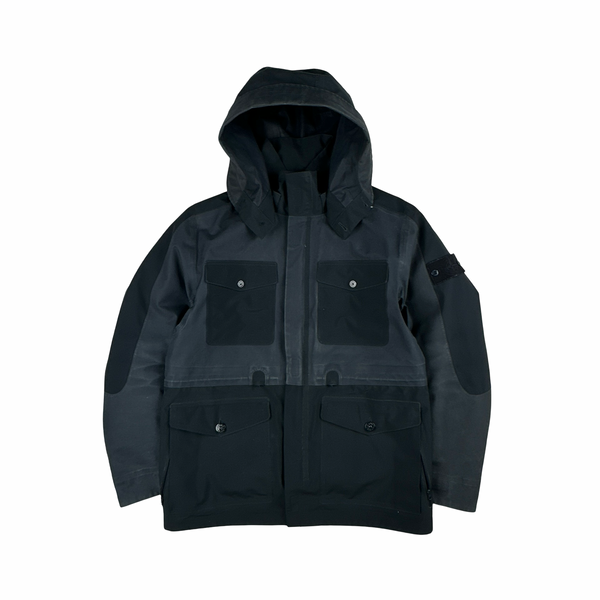 Stone Island 2017 Waterproof Down Lined Navy Ghost Tank Shield Jacket - Large