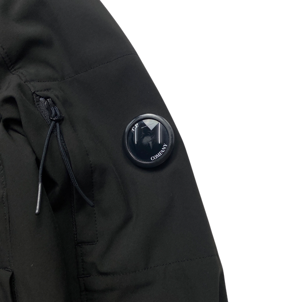 CP Company Dark Green Soft Shell Bomber Jacket - Large