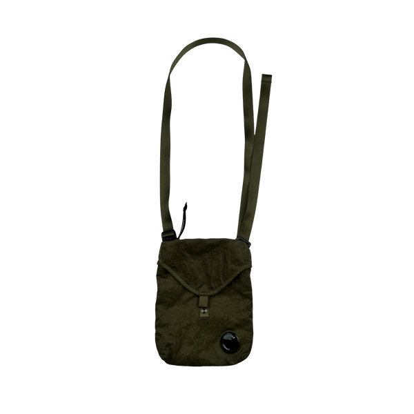 CP Company Khaki Nylon Lens Viewer Side Bag