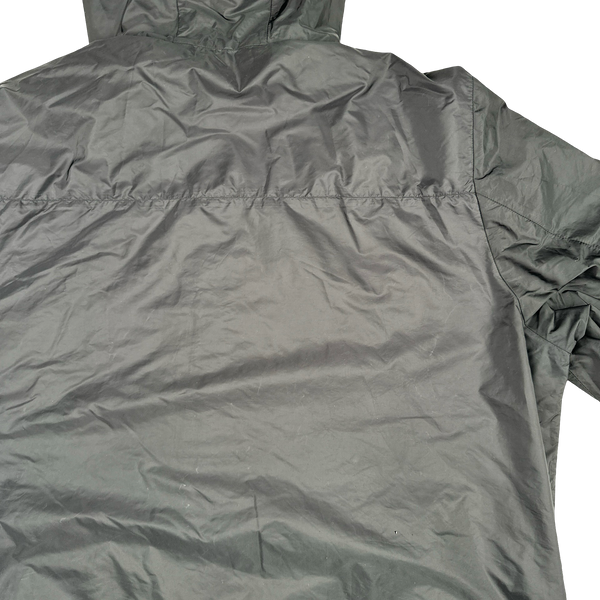 Prada Grey/Black Red Tab Reversible Nylon Windbreaker Hooded Jacket - 3XL