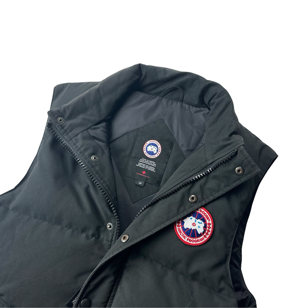 Canada Goose Black Down Filled Gilet - Small