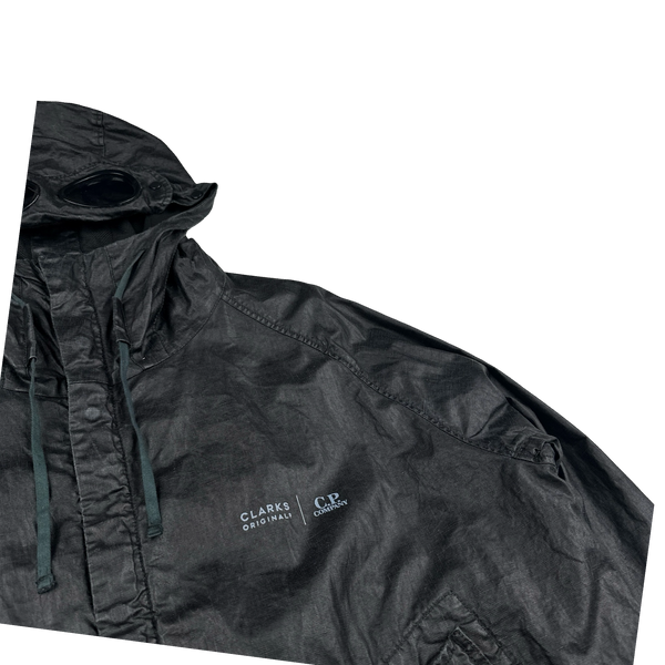 CP Company x Clarks Originals Black Lino Wax Goggle Jacket - XL