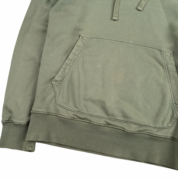 Stone Island 2020 Green Cotton Pullover Hoodie - Small