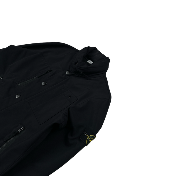 Stone Island 2011 Black Soft Shell R Jacket - Large