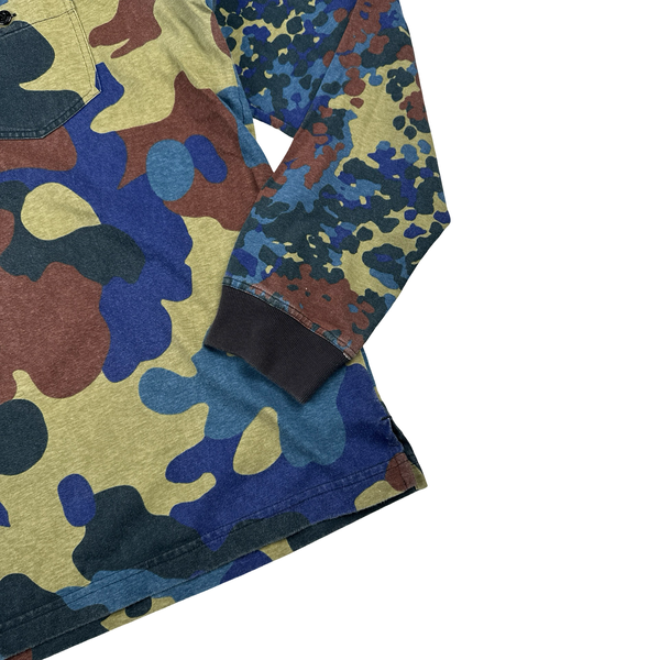 Stone Island 2013 Blue Camo Longsleeve Crewneck - XXL