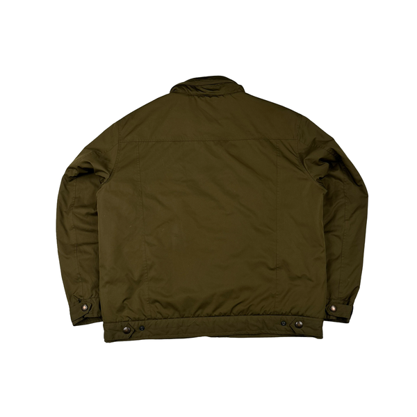 Ralph Lauren Khaki Green Quilted Bomber Jacket - Large