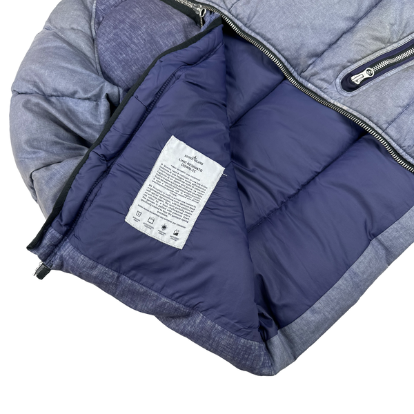Stone Island 2018 Lino Resinato Down TC Hooded Puffer - Small