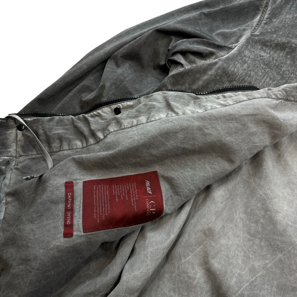 CP Company x Palace Grey Nylon La Mille Goggle Jacket - XL
