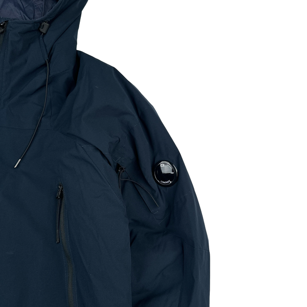 CP Company Navy Pro Tek Hooded Jacket - Large