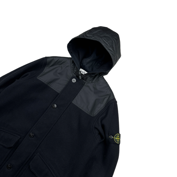 Stone Island 2013 Panno Speciale Mussola Gommata Duffle Jacket - Large