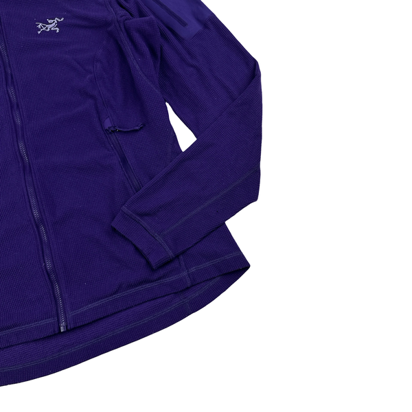 Arcteryx Women's Purple Polartec Stretch Zip Up Jumper - Medium