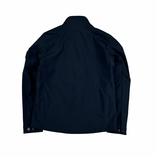 Stone Island 2016 Navy Fleece Lined Soft Shell R Jacket - Medium