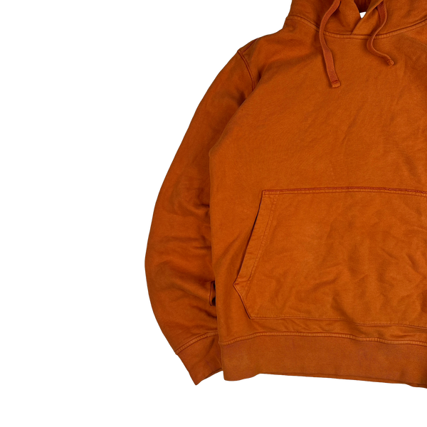 Stone Island 2019 Oange Cotton Pullover Hoodie - Large