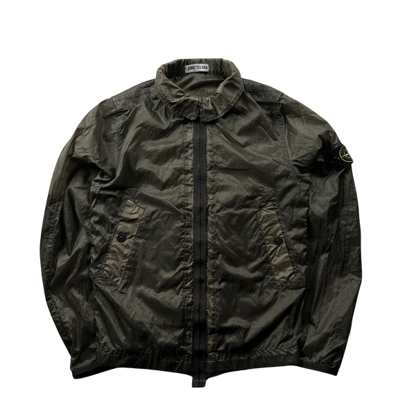 Stone Island 2006 Khaki Paul Harvey Lightweight Nylon Jacket - Large