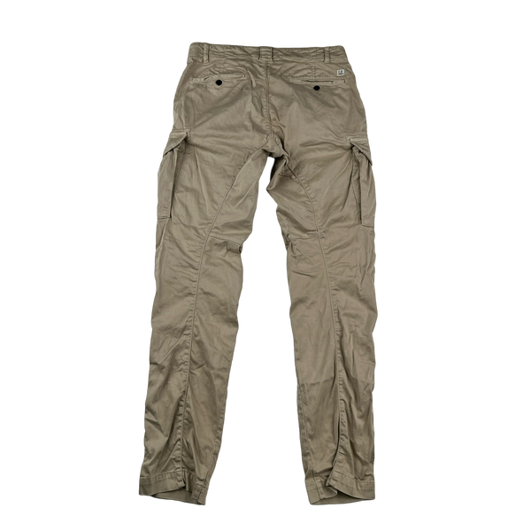 CP Company Tan Ergonomic Fit Cargo Trousers - Small