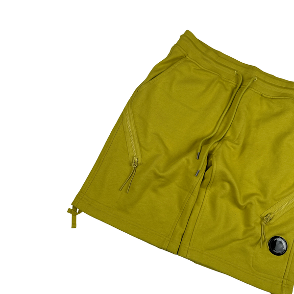 CP Company Green Cotton Lens Viewer Shorts - Small