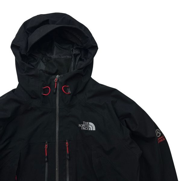 North Face Summit Series Black Waterproof Hooded Jacket - Medium