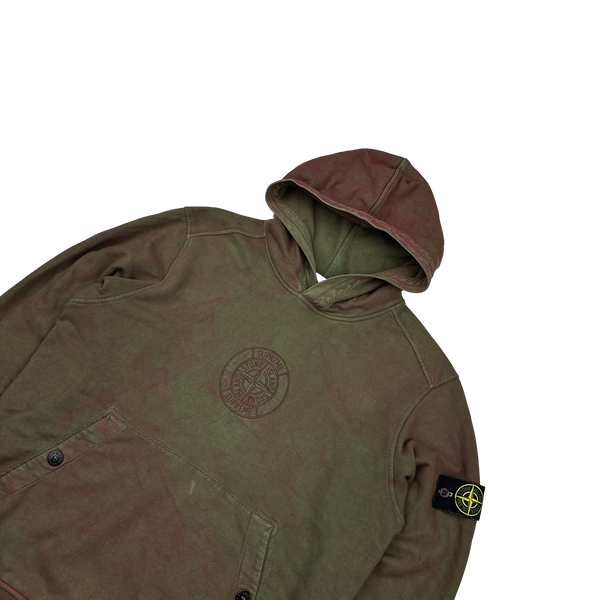 Stone Island x Supreme 2019 Dust Treatment Hoodie - Medium