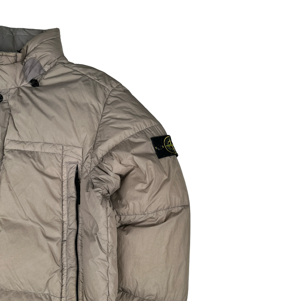 Stone Island 2016 Rosy Brown Crinkle Puffer Jacket - XL