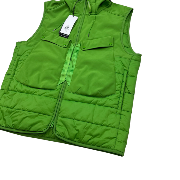 CP Company Shell R Green Goggle Gilet - XL