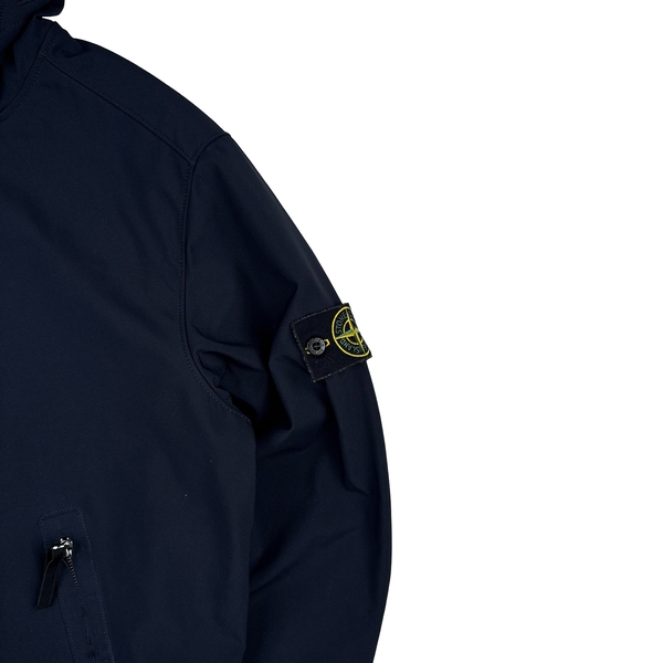 Stone Island 2018 Navy Light Soft Shell R Jacket - XXL