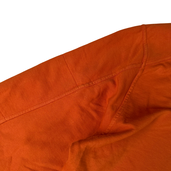 CP Company Orange Cotton Lens View Jumper - Large