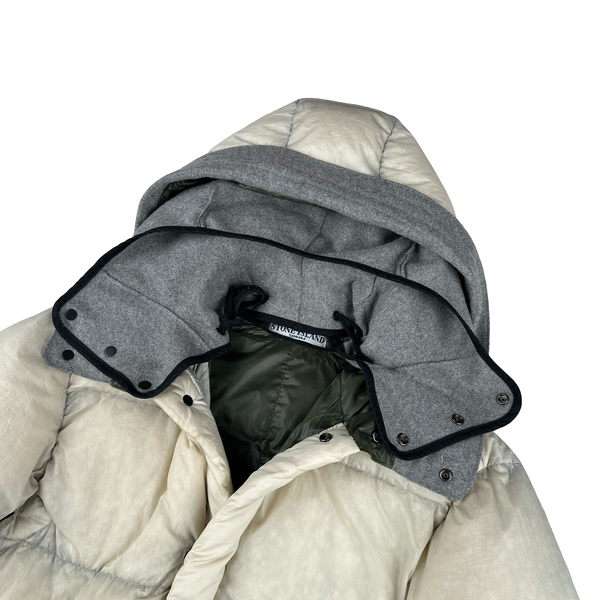 Stone Island 2009 Rare Opaque Nylon Tela Down Jacket - Small