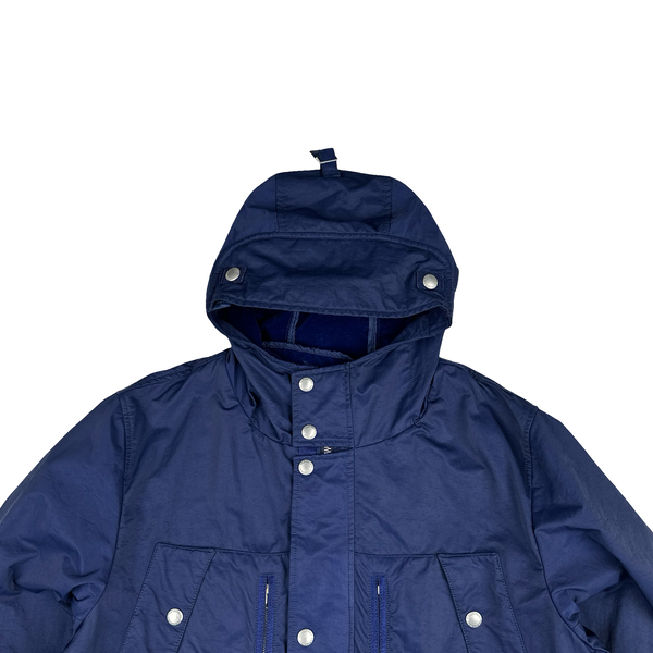 CP Company Blue Lens Viewer Zipped Velour Lined Multi Pocket Jacket - XXL