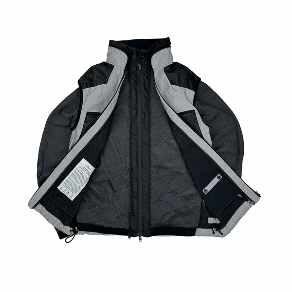 Stone Island Garment Dyed Plated Reflective With Mussola Gommata Jacket - Large
