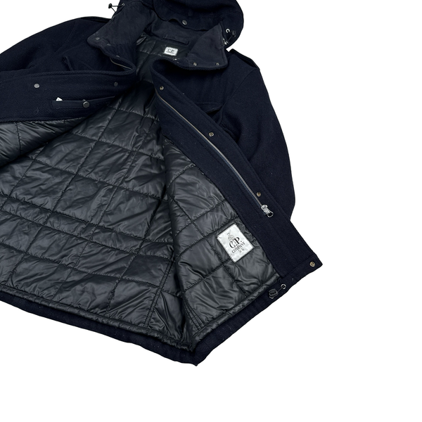 CP Company 1998 Navy Multi Pocket Wool Blend Jacket - 3XL