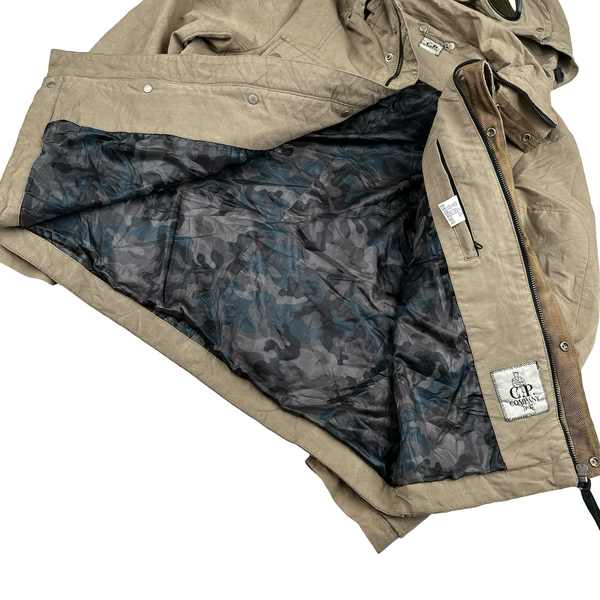 CP Company Beige Multi Pocket Goggle Jacket - Small