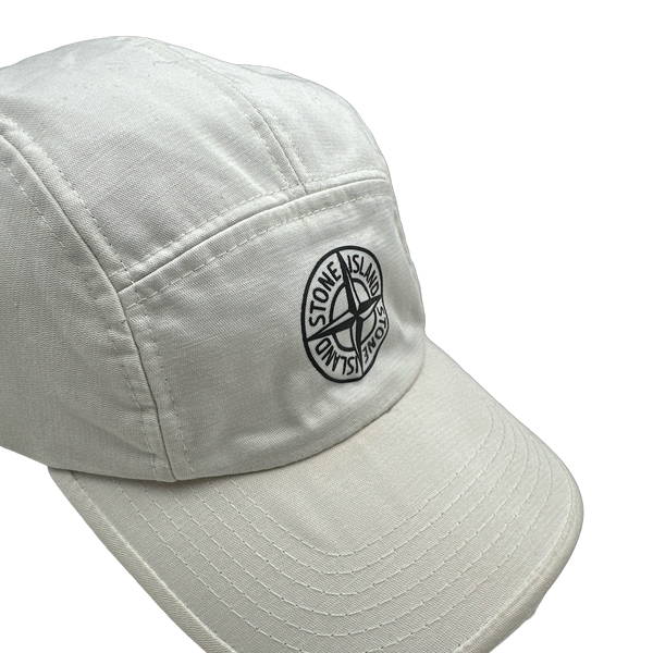 Stone Island 2015 White Compass 5 Panel Cap
