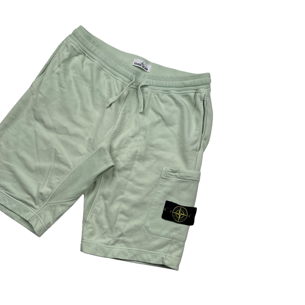 Stone Island 2018 Mint Cotton Fleece Shorts - XL