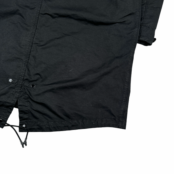 Stone Island Black David TC Blanket Lined Fishtail Parka Jacket - XL