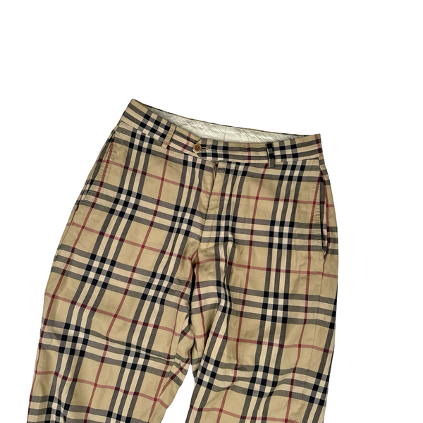 Burberry Nova Check Straight Fit Trousers - 30"