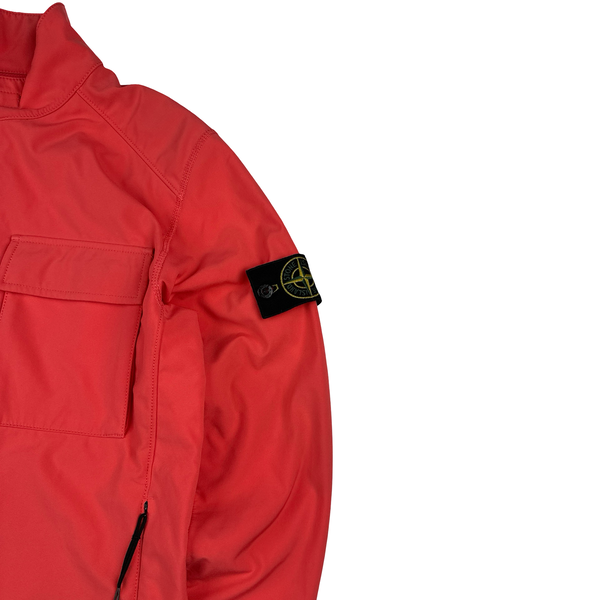Stone Island 2020 Pink Light Soft Shell R Jacket - Small