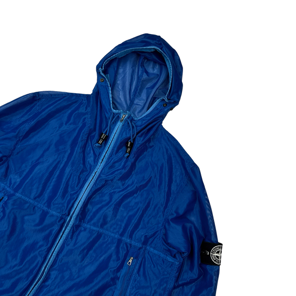 Stone Island 2006 Blue Mesh Opaque Cover Jacket - Large