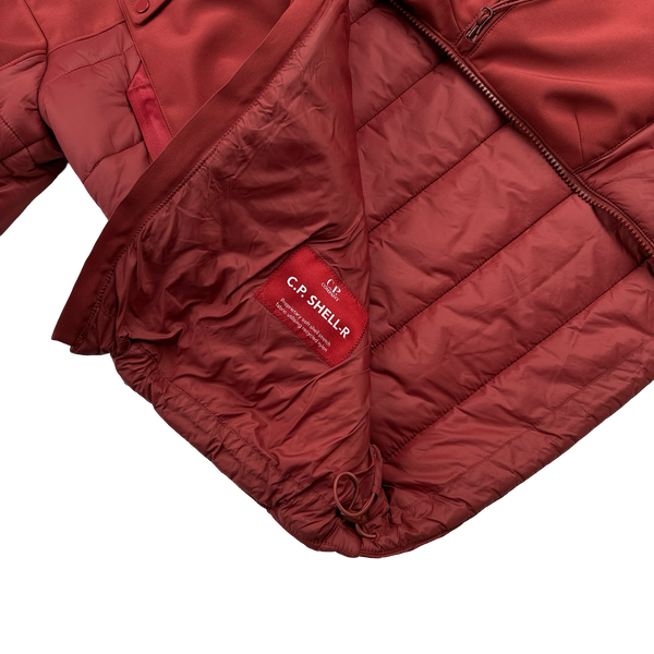 CP Company Red Hybrid Soft Shell Jacket - Large