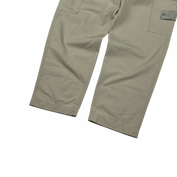 Stone Island 2024 Beige Ghost Cargo Trousers - 30"