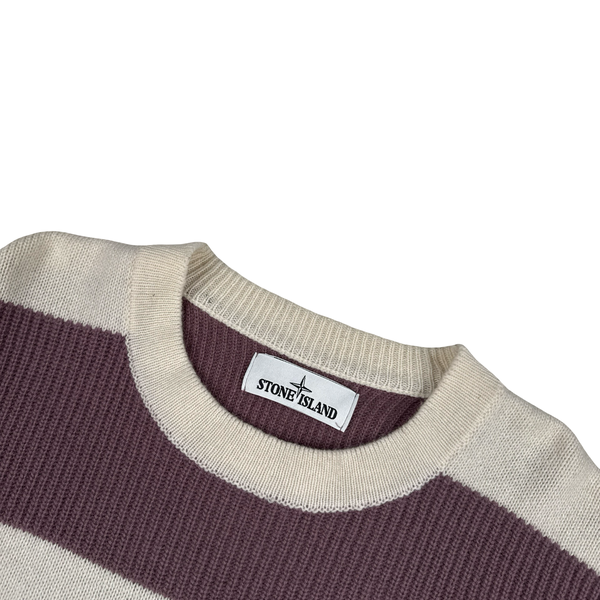 Stone Island 2018 Embroidered Knit Wool Jumper - XL