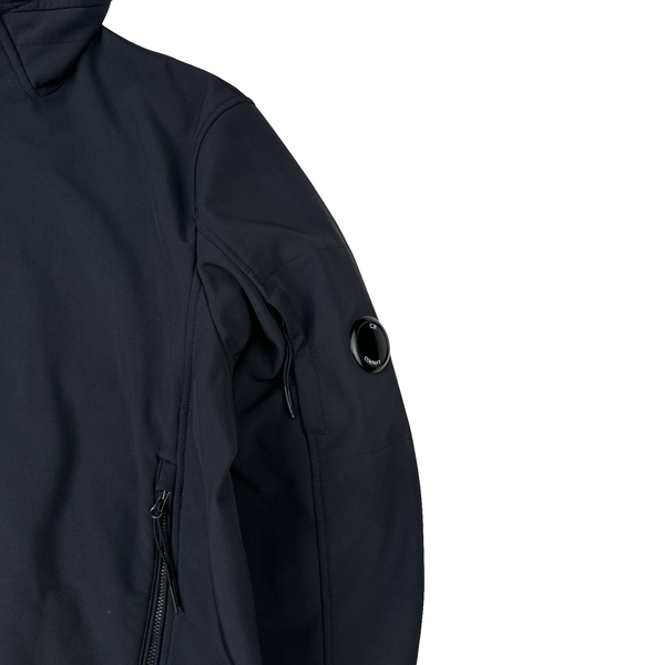 CP Company Navy Soft Shell Zipped Jacket - Large